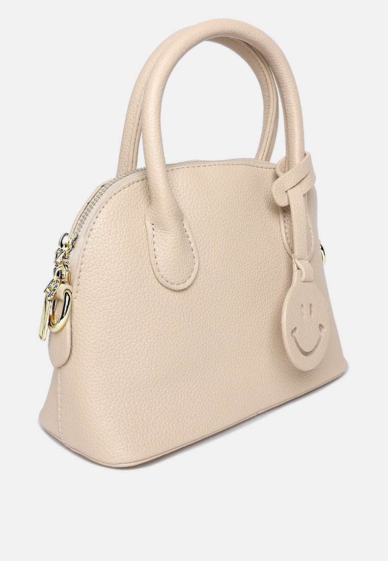 smiley bag tag shoulder bag by ruw#color_khaki