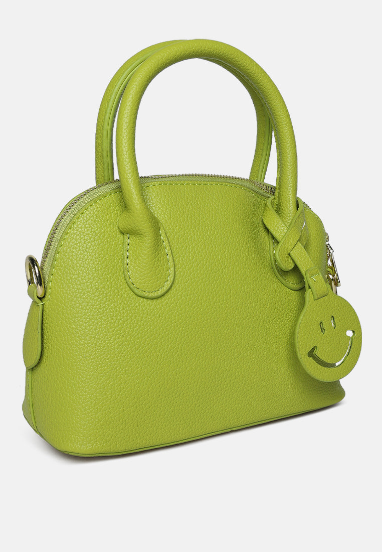 smiley bag tag shoulder bag by ruw#color_light-green