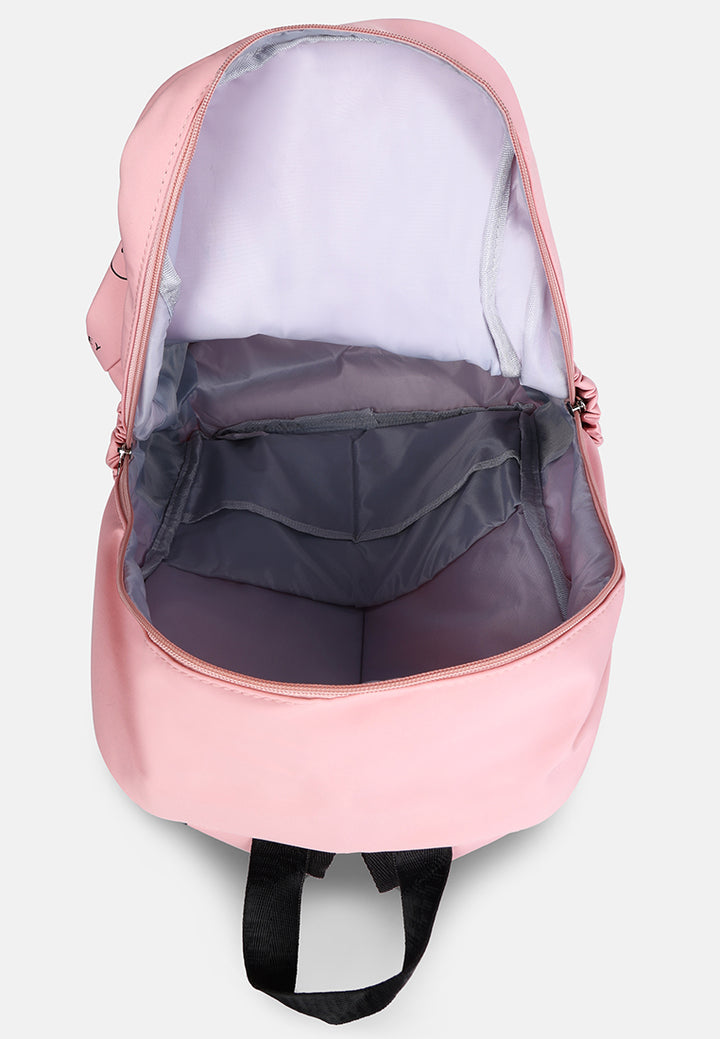 smiley casual backpack for women#color_pink