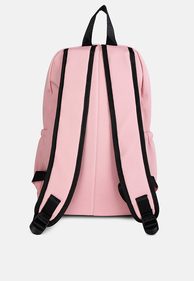 smiley casual backpack for women#color_pink