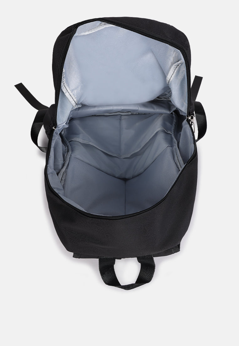 smiley casual backpack for women#color_black