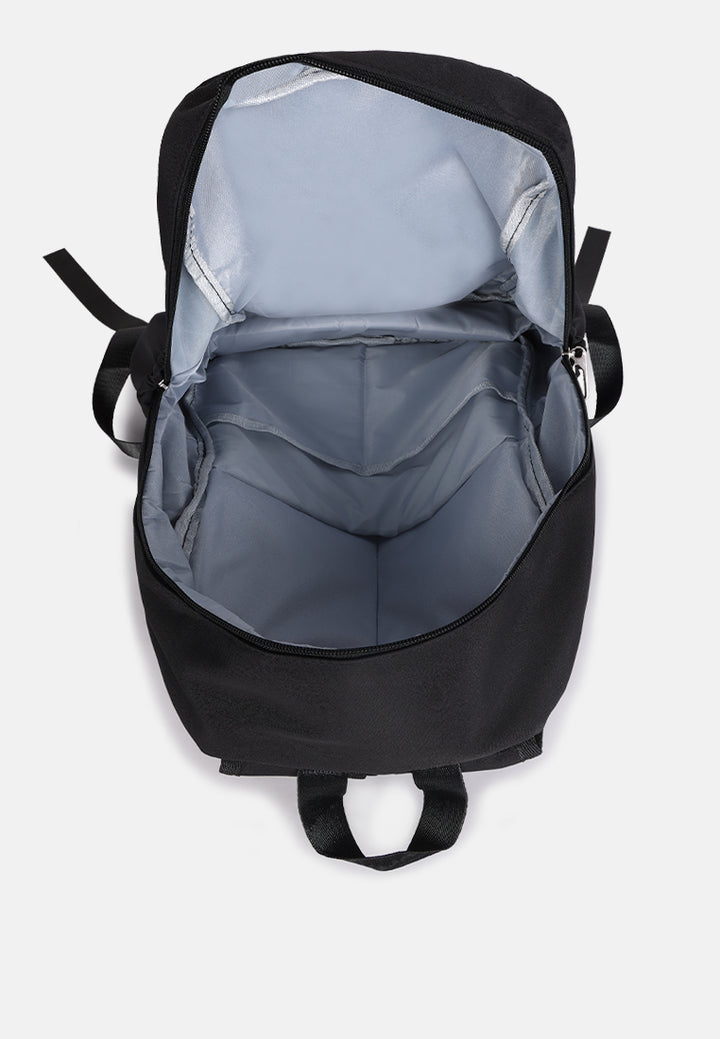 smiley casual backpack for women#color_black