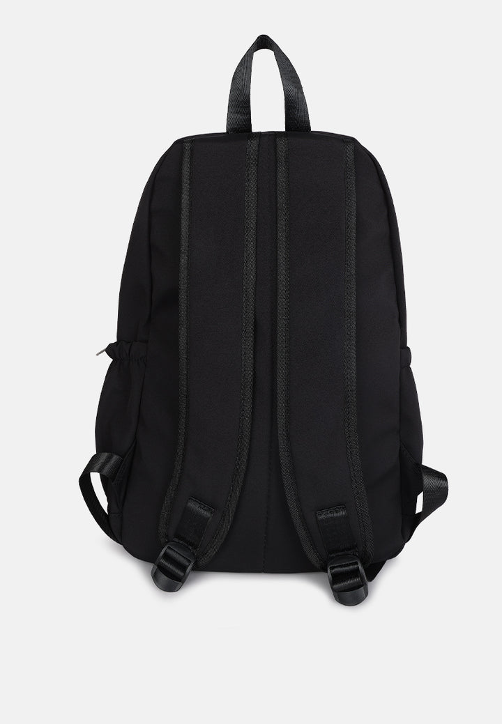 smiley casual backpack for women#color_black