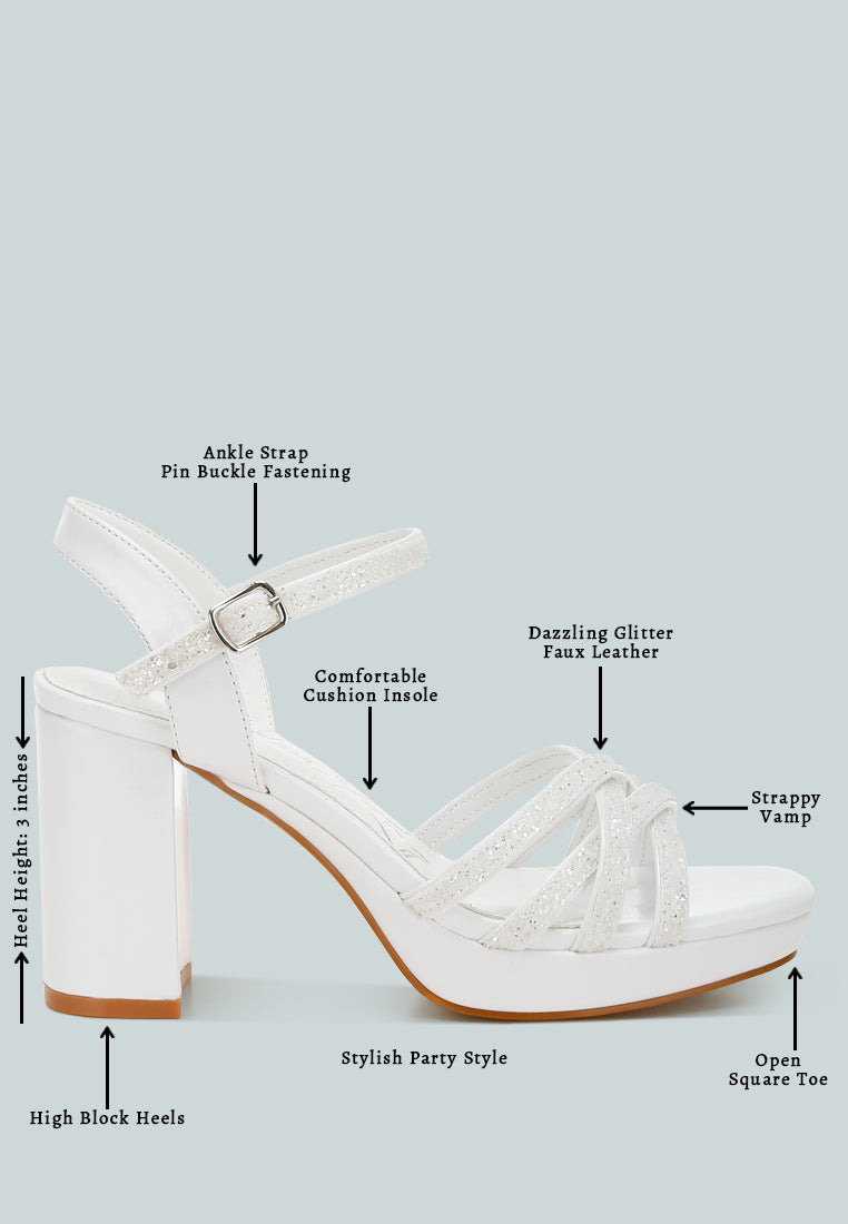 women glitter strappy block sandals#color_white