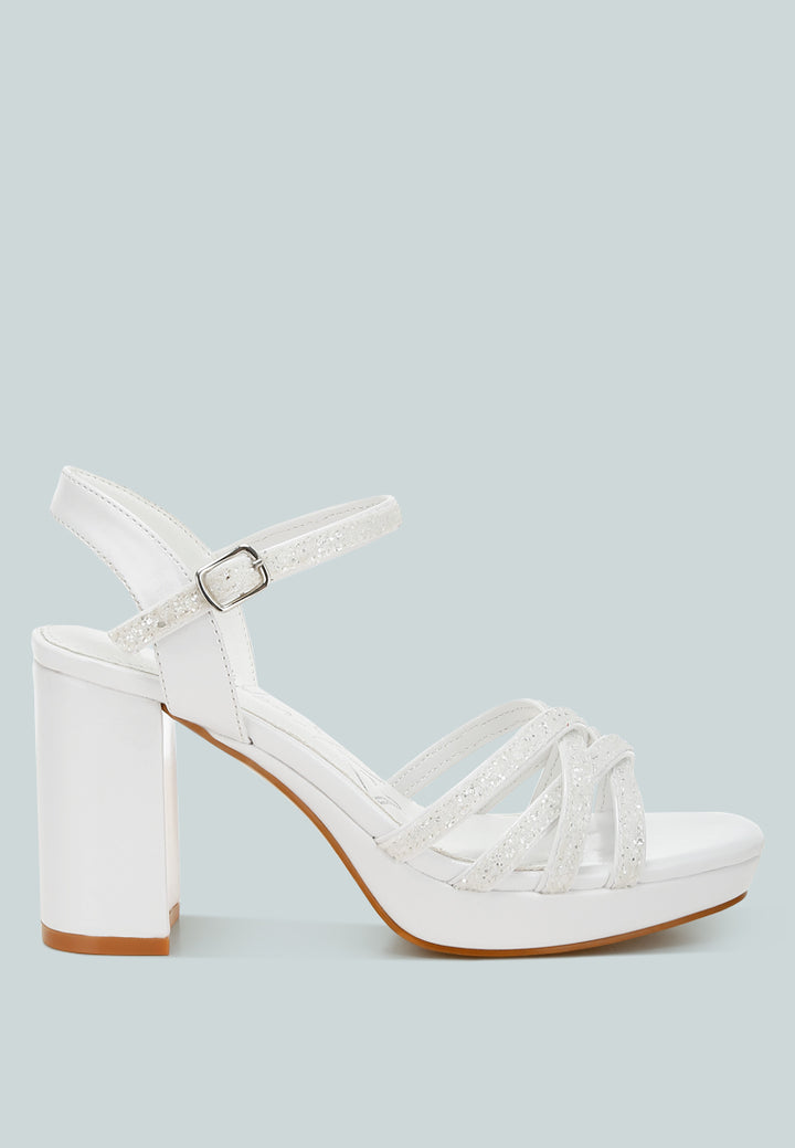 women glitter strappy block sandals#color_white