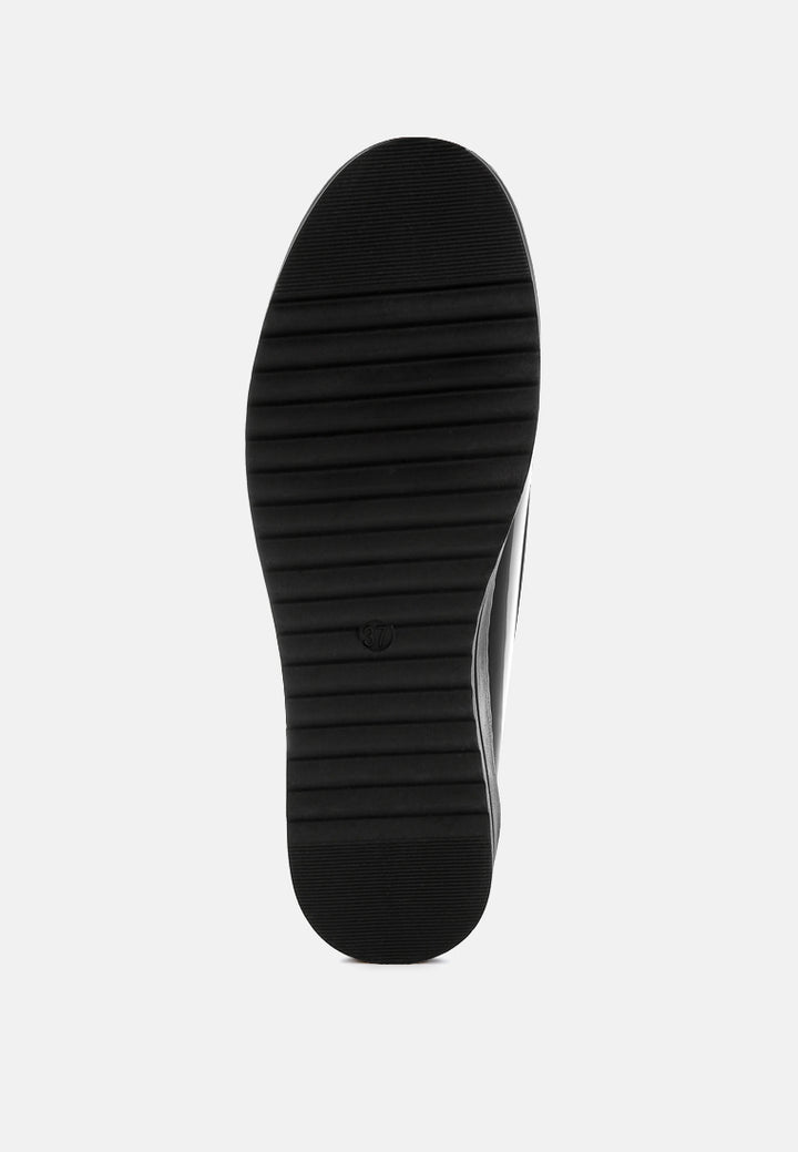 Women Tassel Detail Flatform Loafers