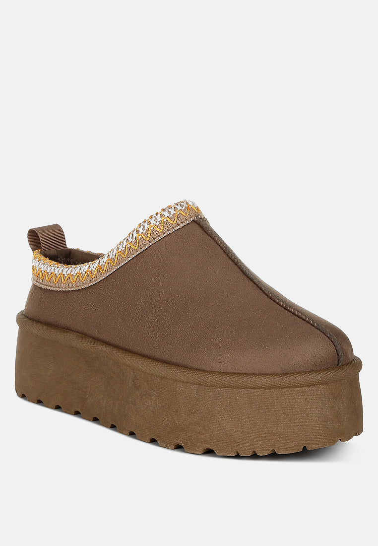 women embroidered platform fur classic slip-on#color_taupe