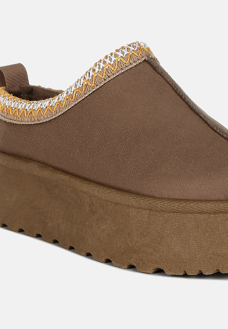 women embroidered platform fur classic slip-on#color_taupe