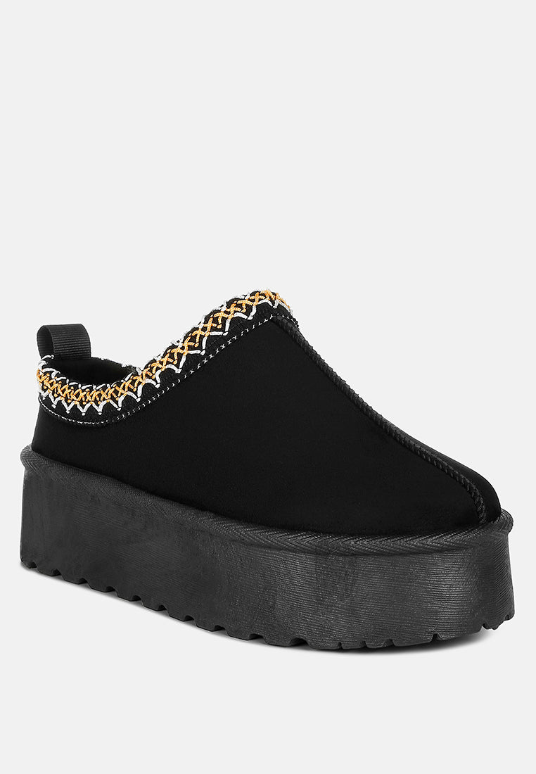 women embroidered platform fur classic slip-on#color_black