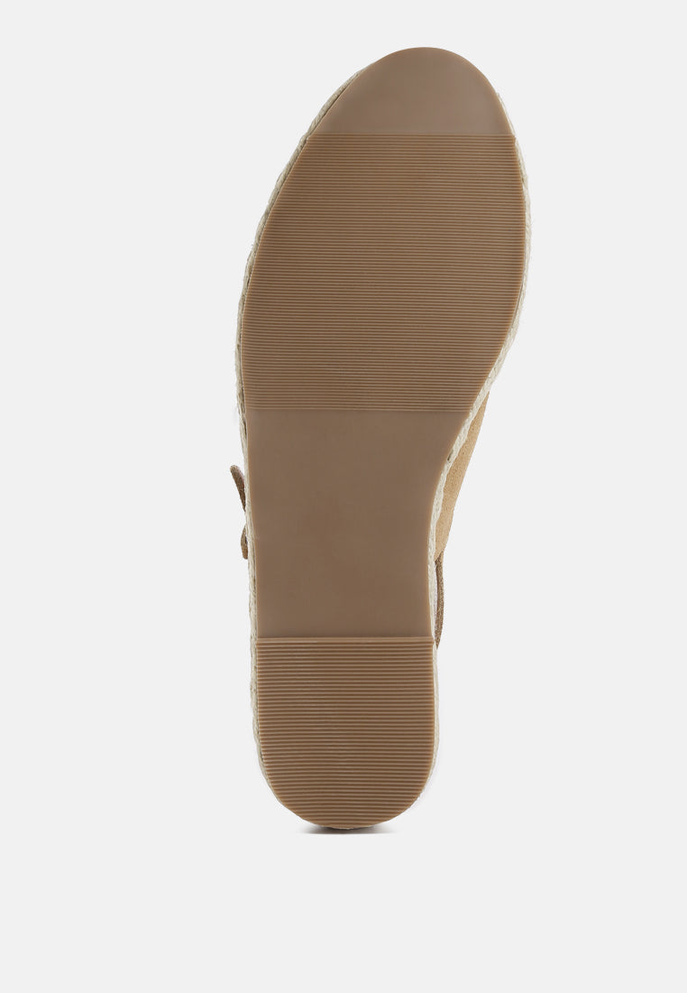 Women Suede Slingback Strap Espadrilles