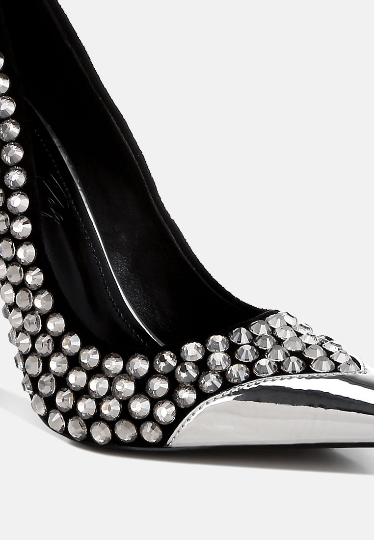 diamante embellished stiletto pumps#colour_black