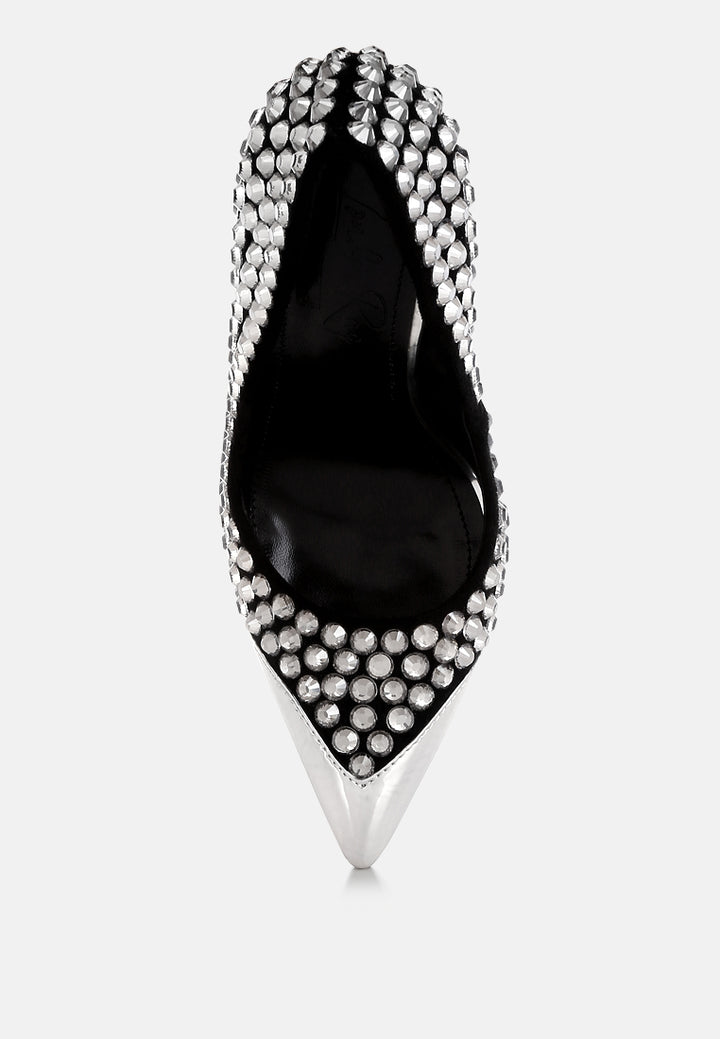 diamante embellished stiletto pumps#colour_black