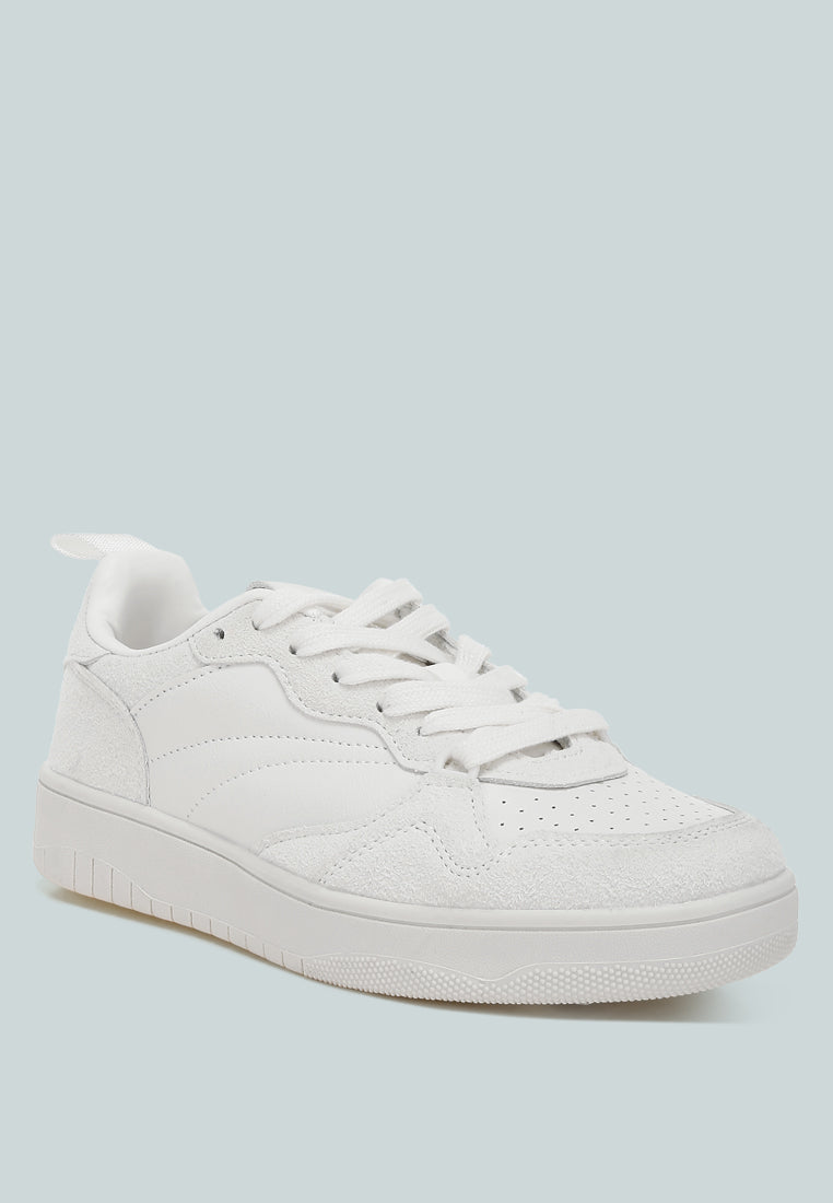 women surfer faux leather casual sneakers#color_white