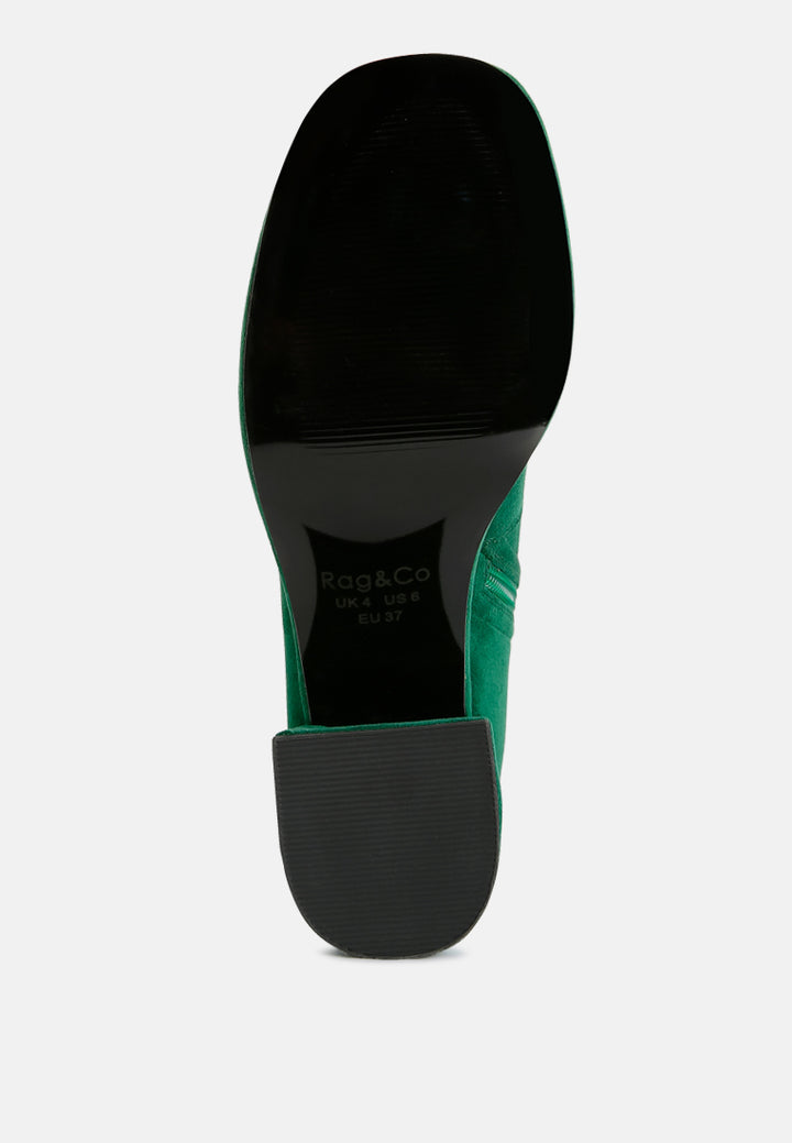 Women Stretch Suede Ankle Boots