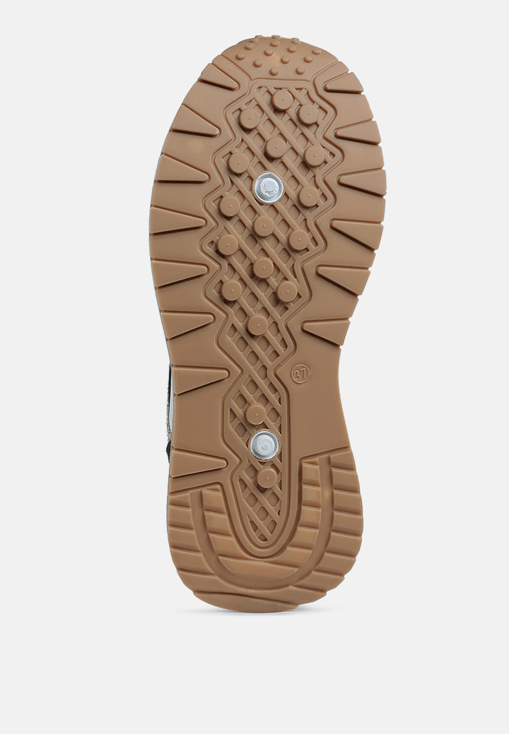 women glitter detail chunky sneakers#color_black