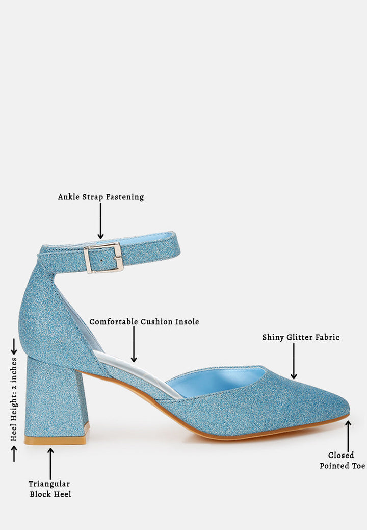 women glitter block heel sandals
#color_blue