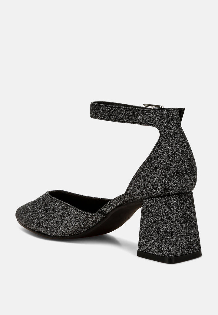 women glitter block heel sandals
#color_black