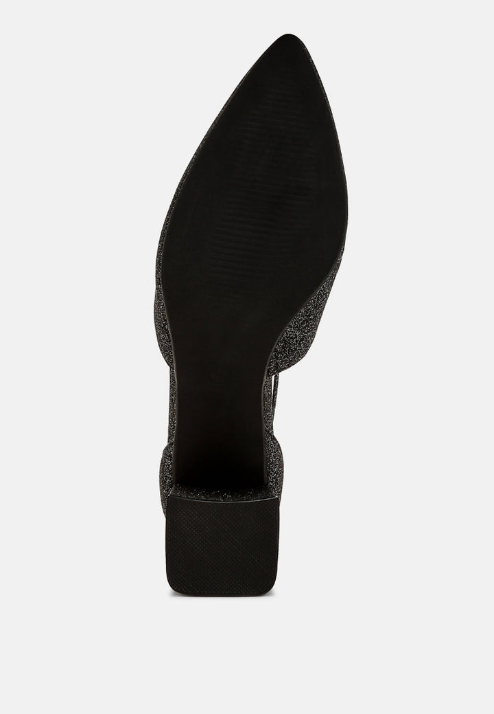 women glitter block heel sandals
#color_black