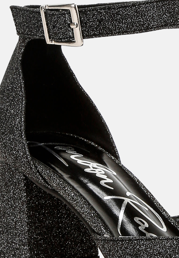 women glitter block heel sandals
#color_black
