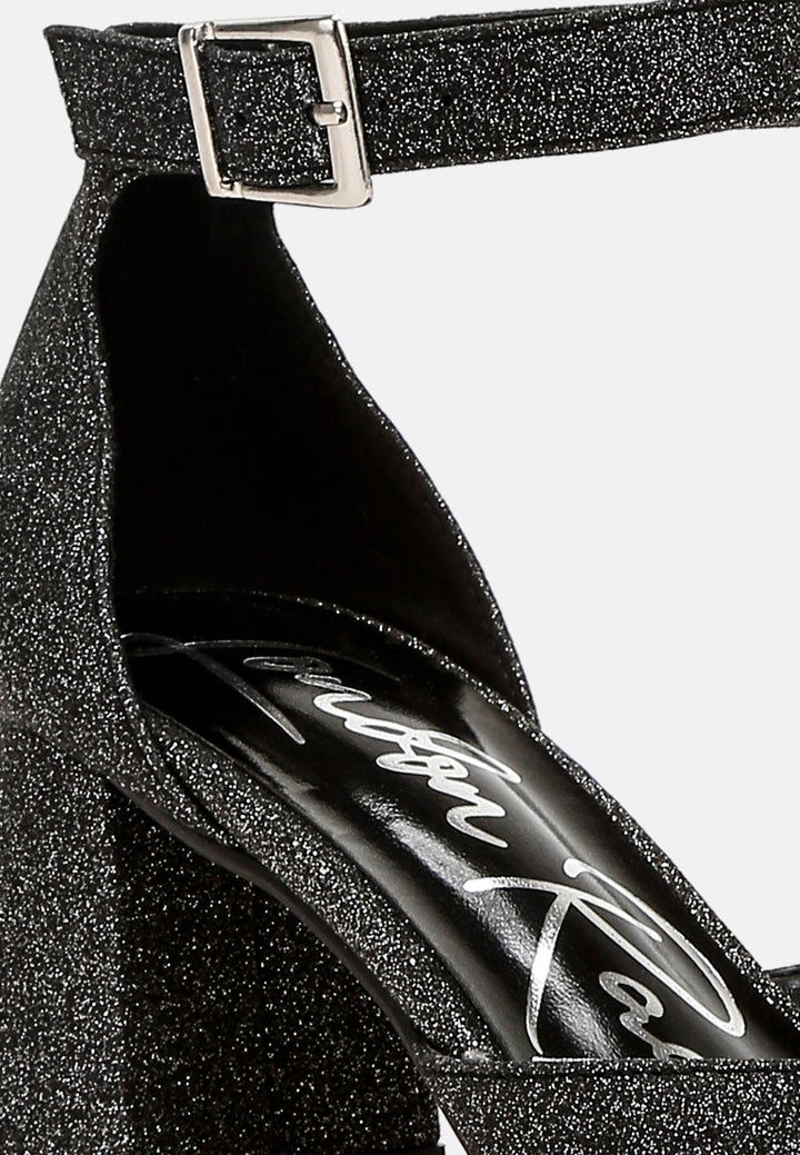 women glitter block heel sandals
#color_black