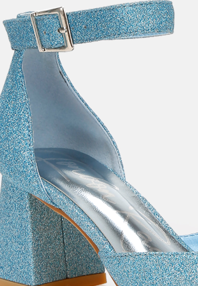 women glitter block heel sandals
#color_blue