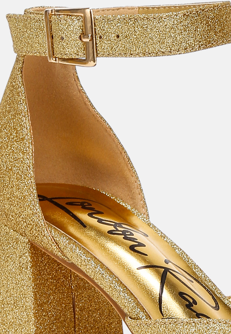 women glitter block heel sandals
#color_gold