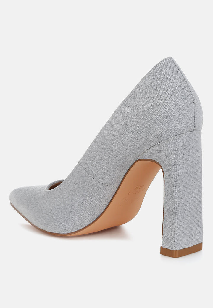 slim block heel pumps#color_light-blue