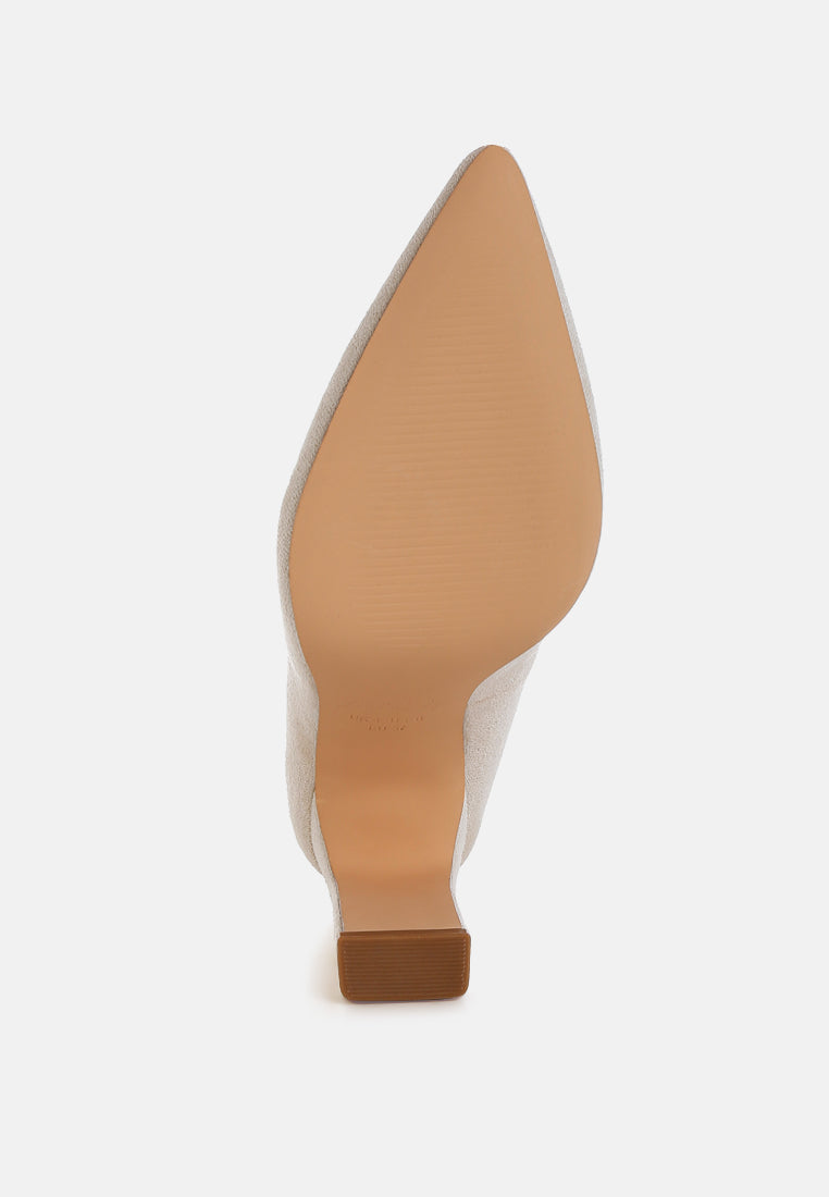 slim block heel pumps#color_beige