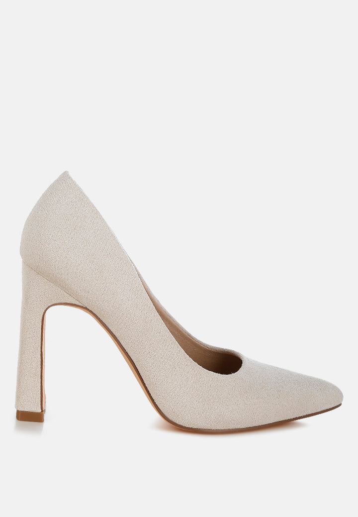 slim block heel pumps#color_beige