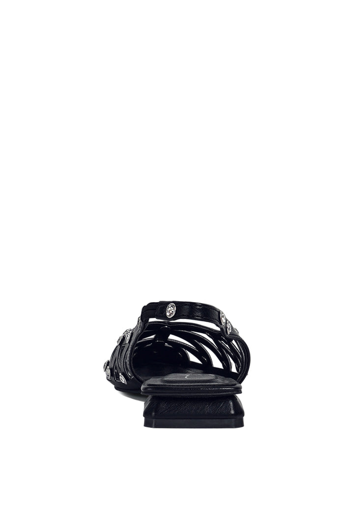 women diamante embellished slingback sandals#color_silver 