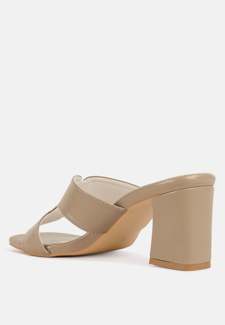 women square toe block heels#color_beige