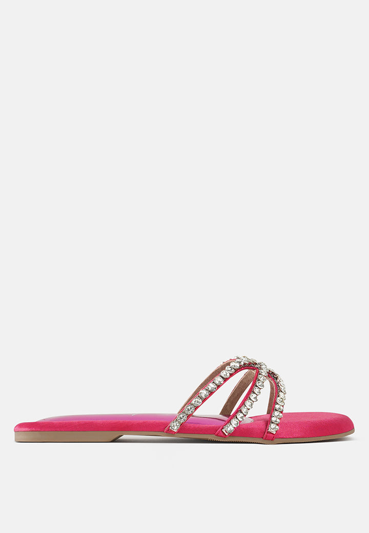 dimante strap flat sandals#color_fuchsia