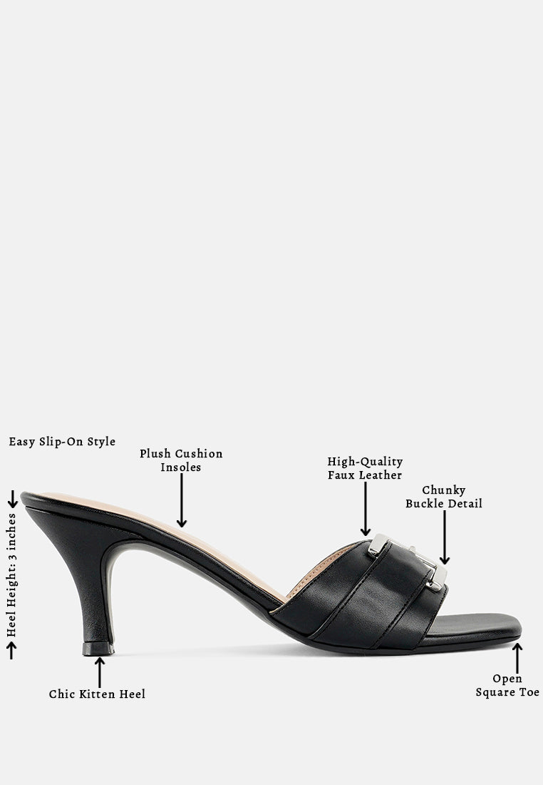 women buckle detail heels#color_black