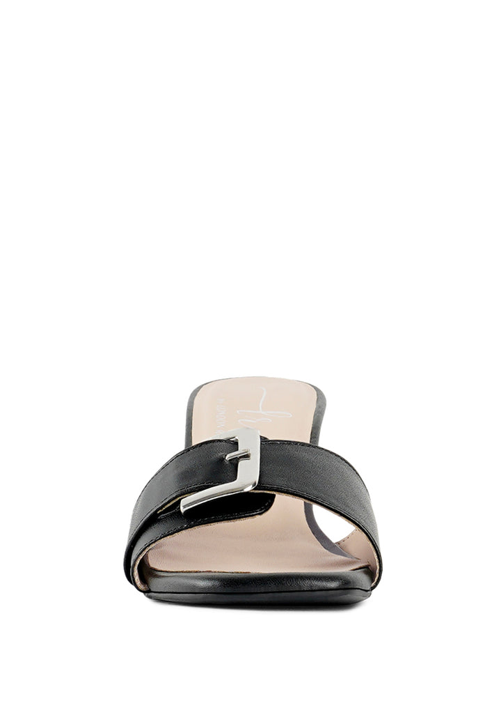 Women Buckle Detail Heels