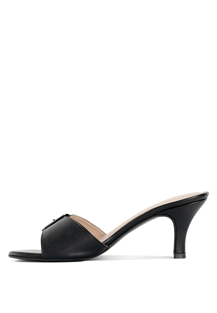 Women Buckle Detail Heels