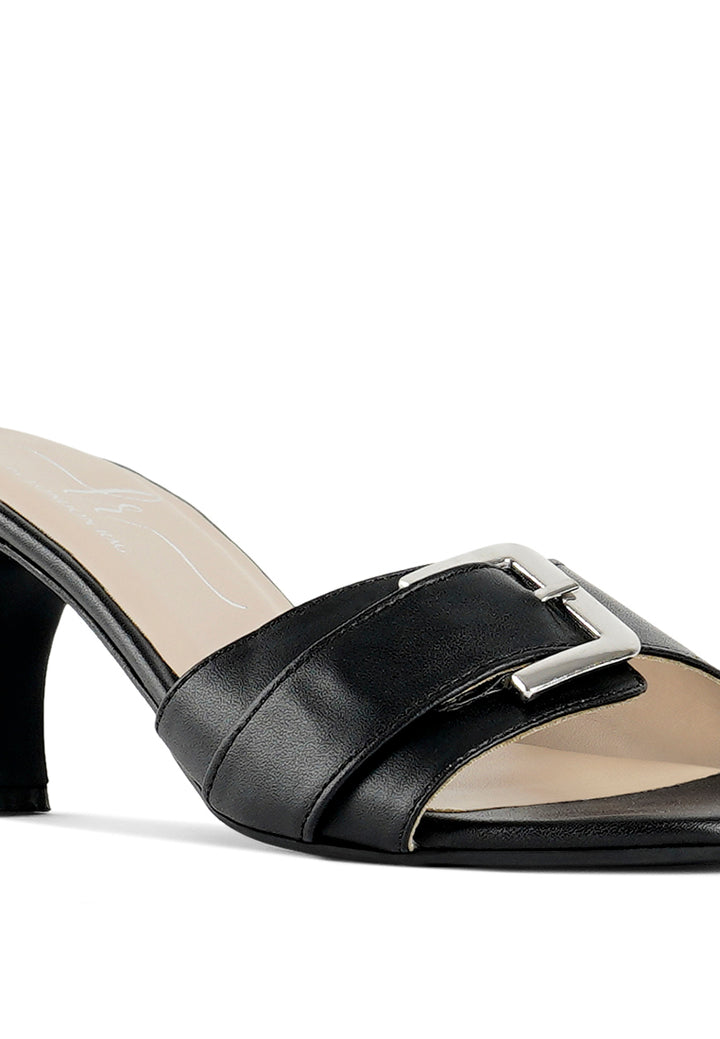 Women Buckle Detail Heels