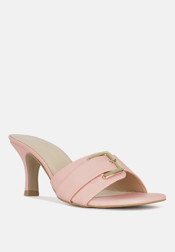 women buckle detail heels#color_light-pink