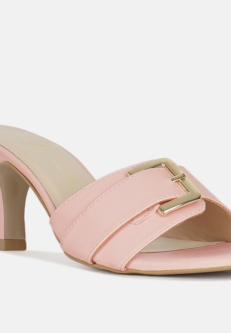 women buckle detail heels#color_light-pink