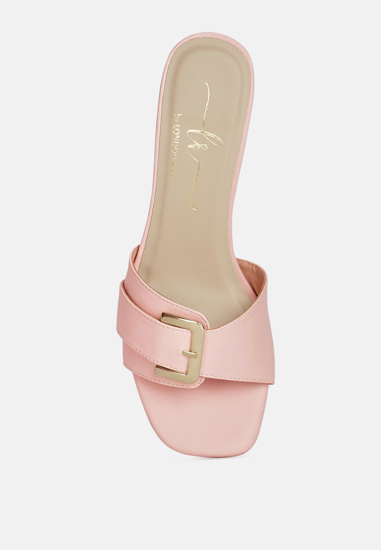 women buckle detail heels#color_light-pink