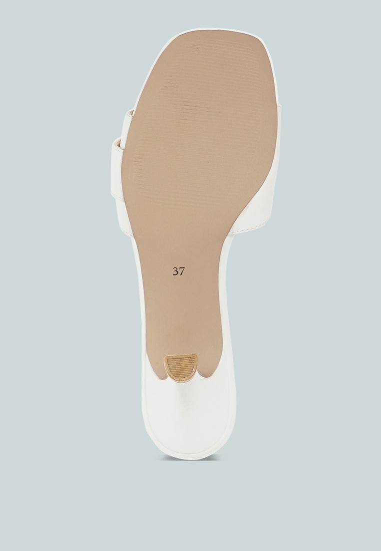 women buckle detail heels#color_white