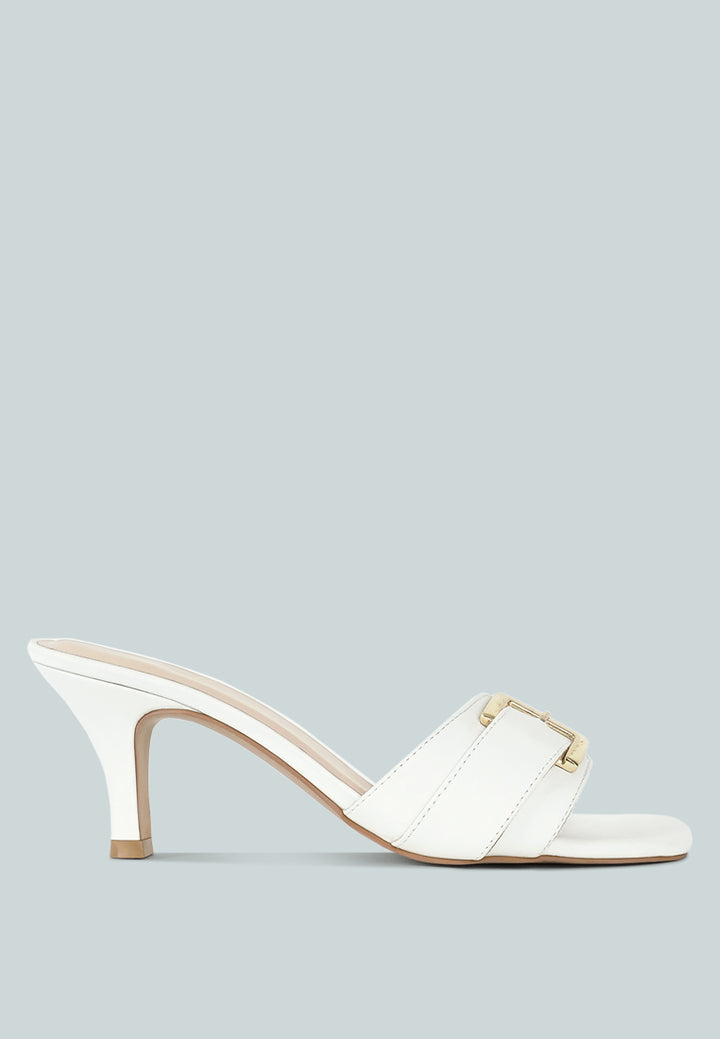 women buckle detail heels#color_white