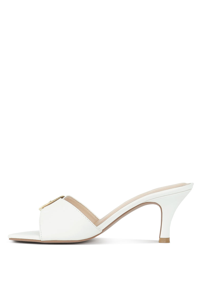 women buckle detail heels#color_white