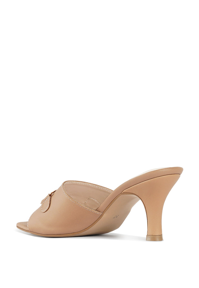 women horsebit detail heels#color_beige