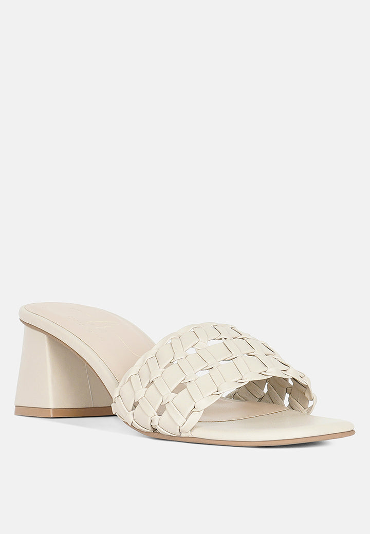 women strap detail slip-on sandals#color_beige