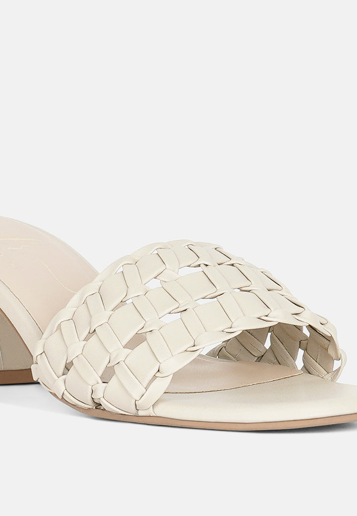 women strap detail slip-on sandals#color_beige