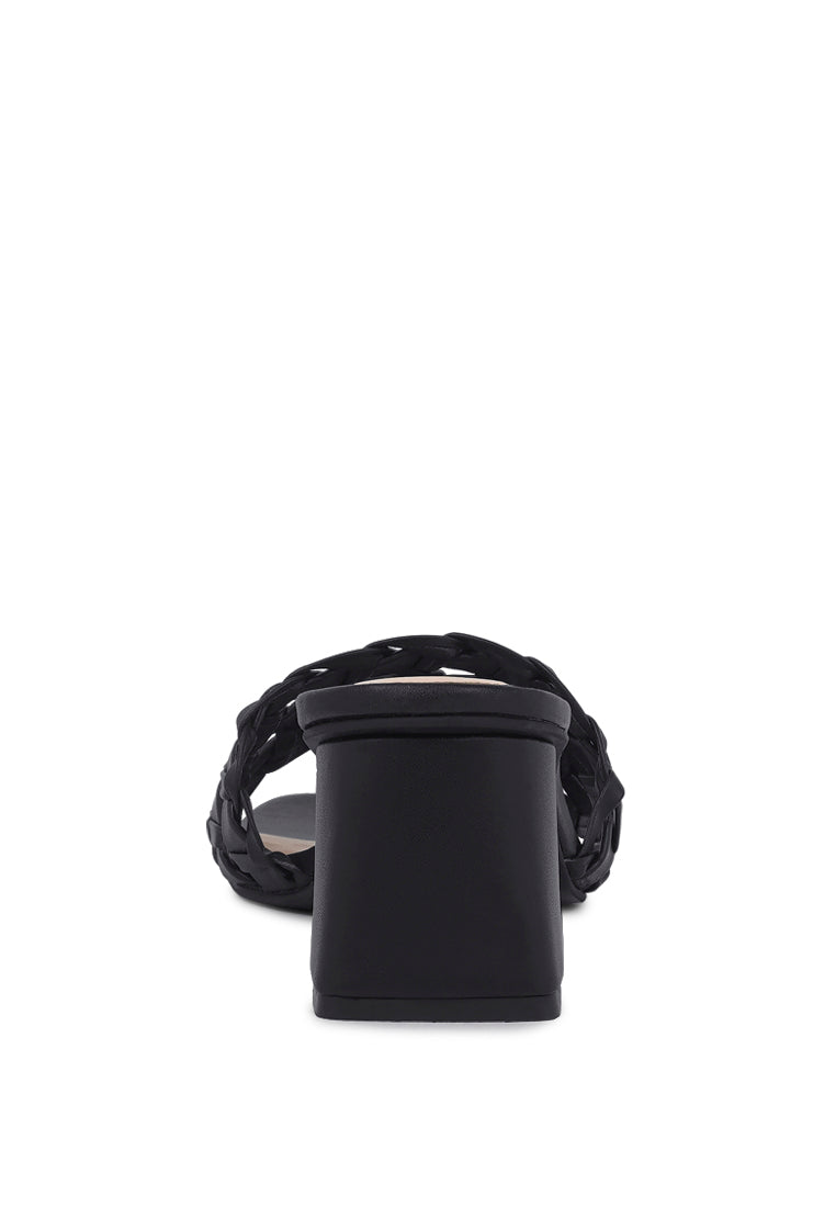 woven strap detail slip-on sandals#color_white