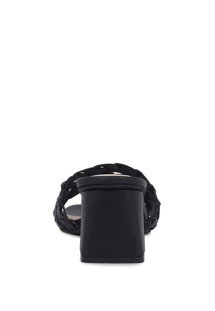 woven strap detail slip-on sandals#color_white