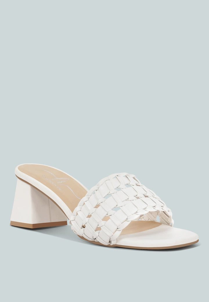 women strap detail slip-on sandals#color_white