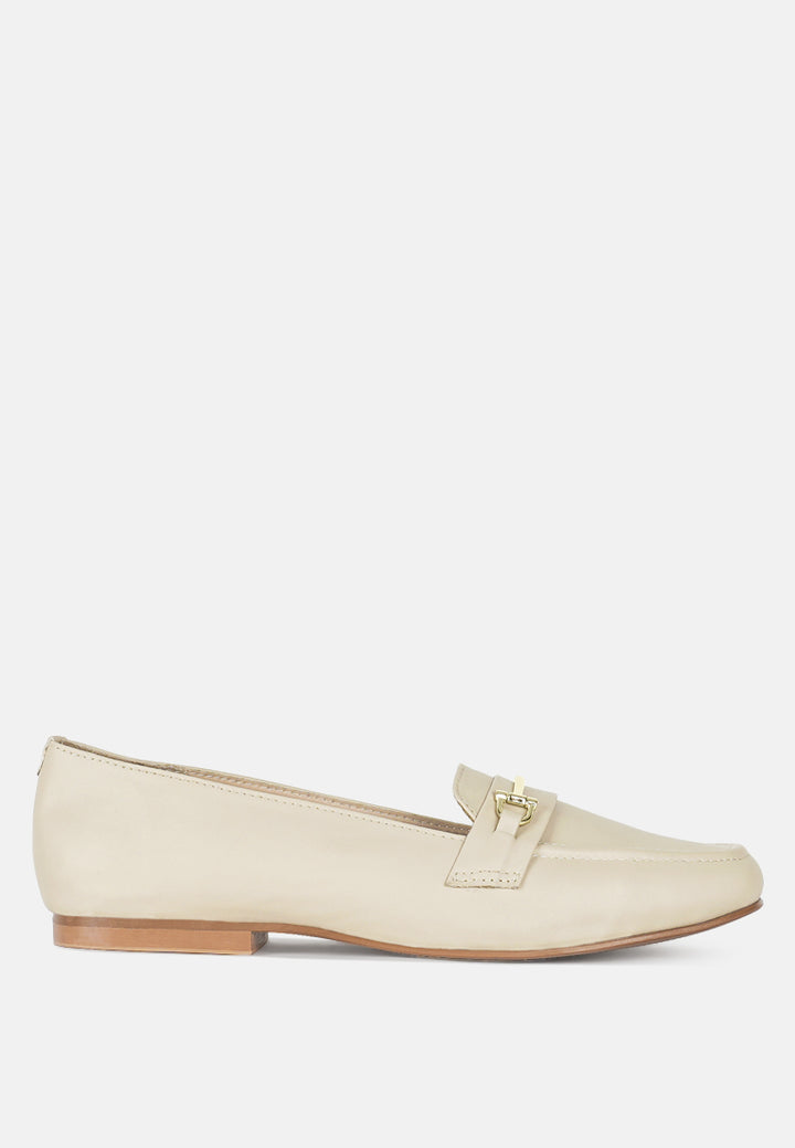women classic horsebit-embellished loafers#color_beige