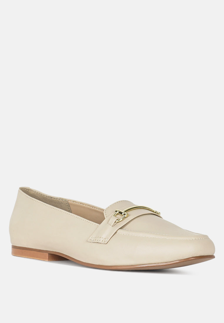 women classic horsebit-embellished loafers#color_beige
